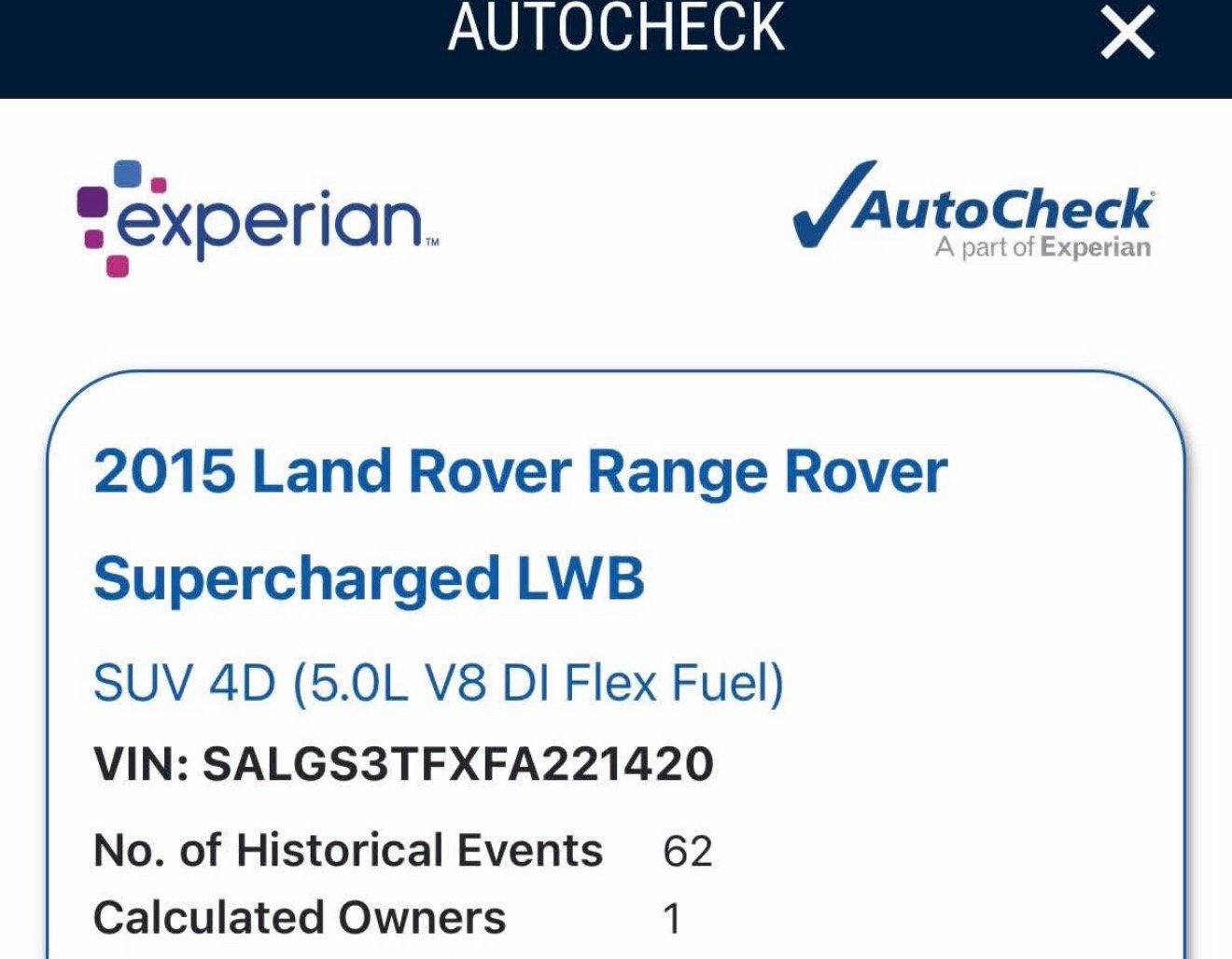 2015 Land rover Range Rover Supercharged Lwb Sport Utility 4D - Image 8