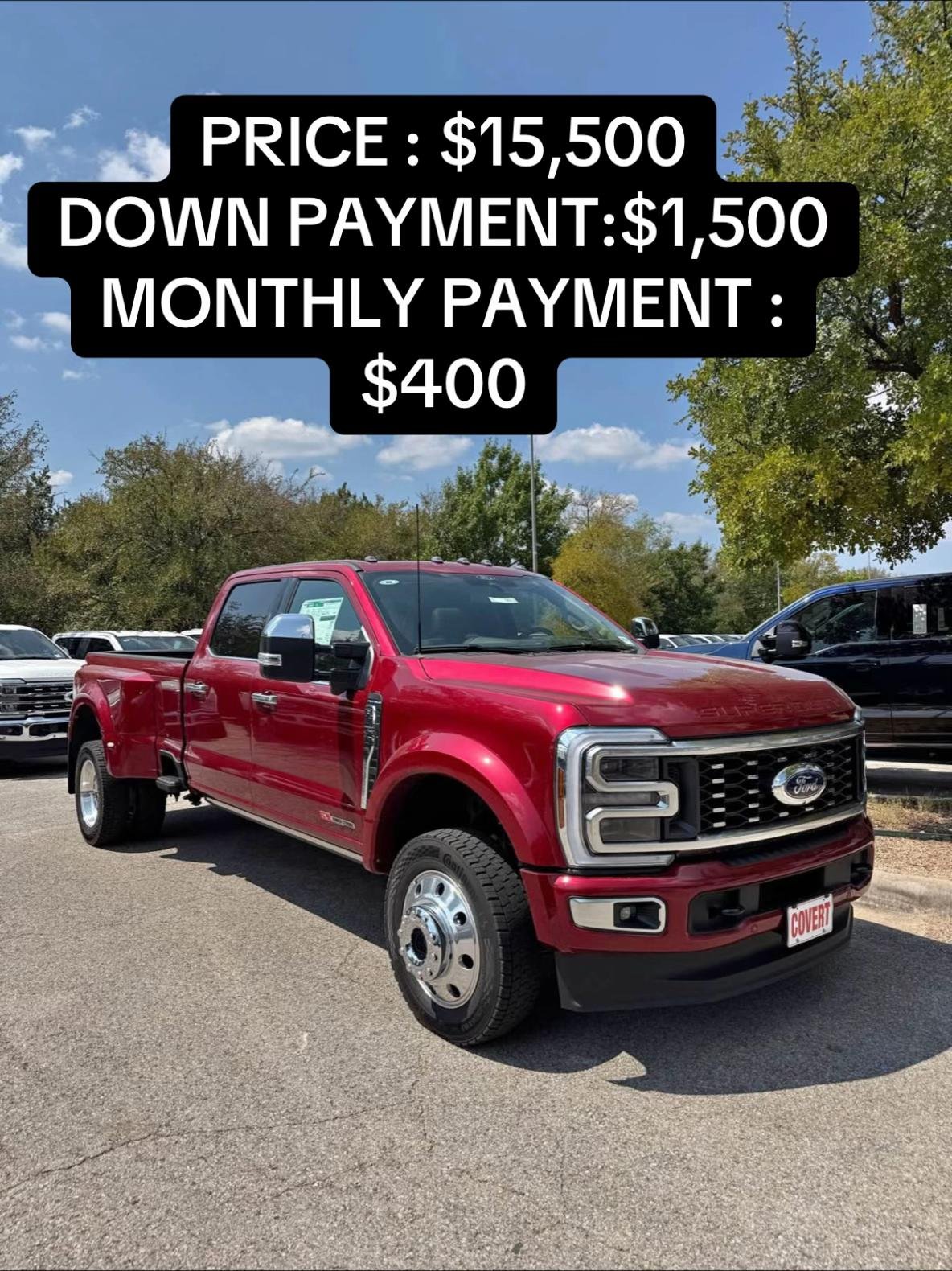 2026 Ford F450 Platinum Plus DRW RUBY RED