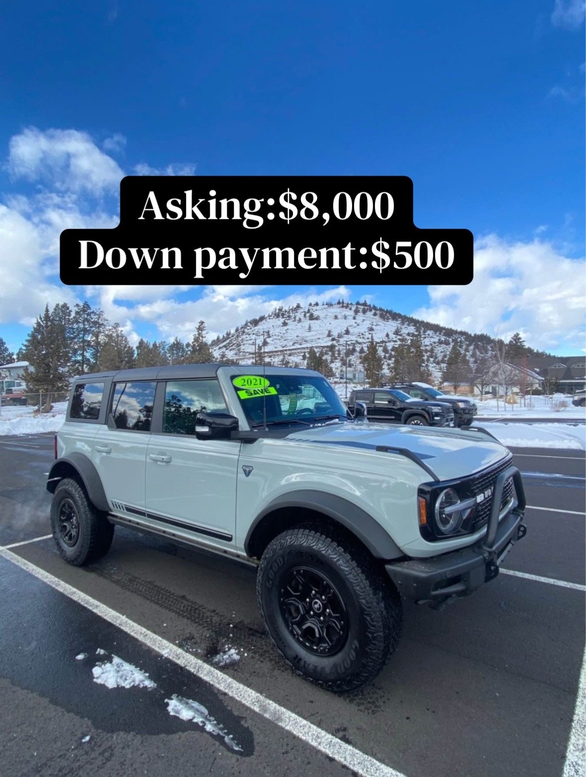 Super clean 2021 Ford Bronco First Edition with the 2.7L EcoBoost V6