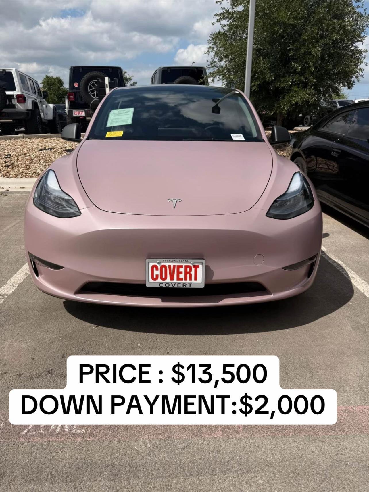 pink 2025 Tesla Model Y