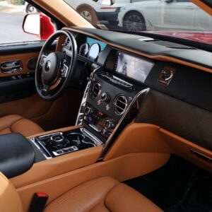 Alternative view of 2019 Rolls-Royce Cullinan HAWIDE-BODY Magma Red on Tan RDB Wheels Launch Package